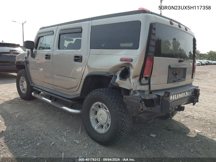 5GRGN23UX5H117358 2005 Hummer H2 Suv