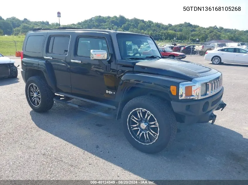 5GTDN136168105268 2006 Hummer H3 Suv