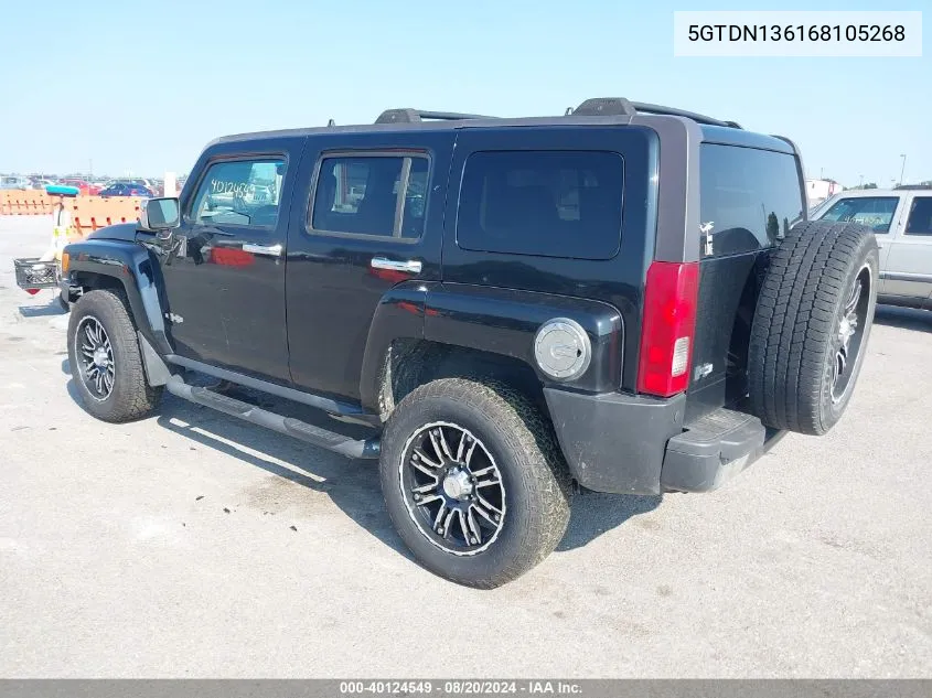 5GTDN136168105268 2006 Hummer H3 Suv