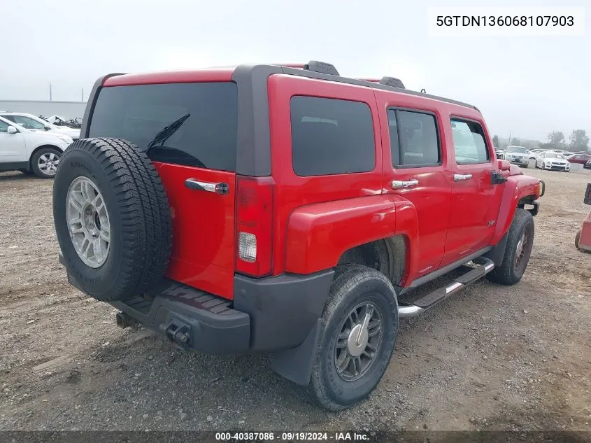 5GTDN136068107903 2006 Hummer H3 Suv