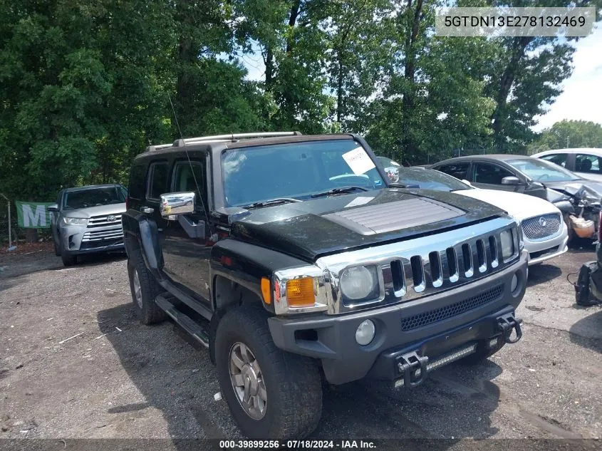 5GTDN13E278132469 2007 Hummer H3 Suv