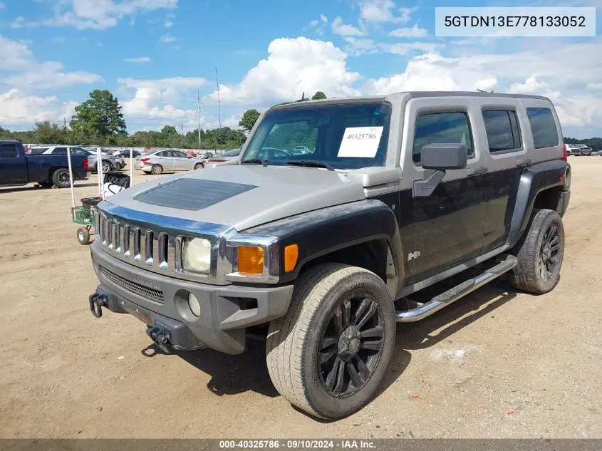 5GTDN13E778133052 2007 Hummer H3 Suv