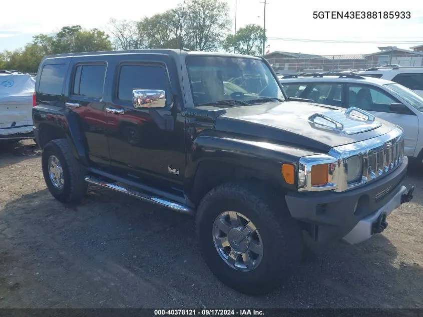 5GTEN43E388185933 2008 Hummer H3 Suv