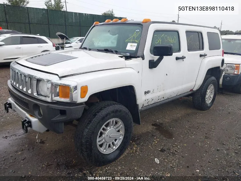 5GTEN13E898110418 2009 Hummer H3 Suv