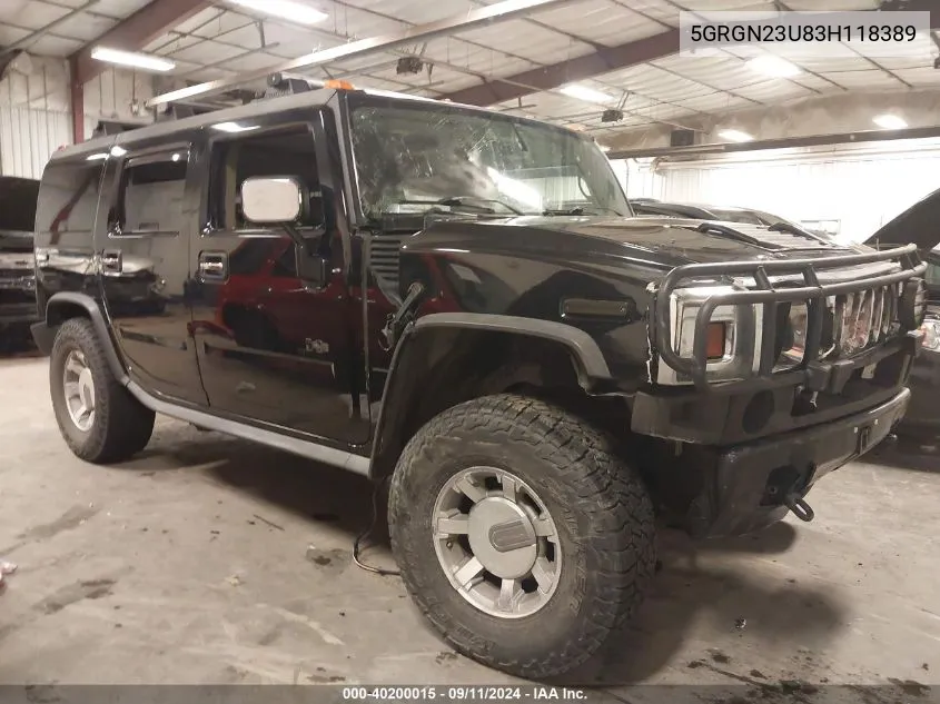 5GRGN23U83H118389 2003 Hummer H2