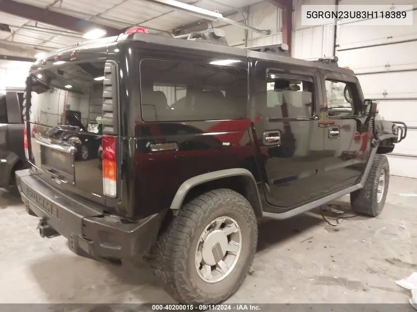 5GRGN23U83H118389 2003 Hummer H2