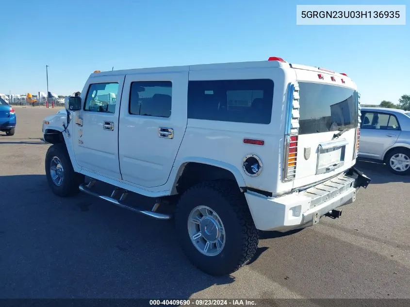 5GRGN23U03H136935 2003 Hummer H2