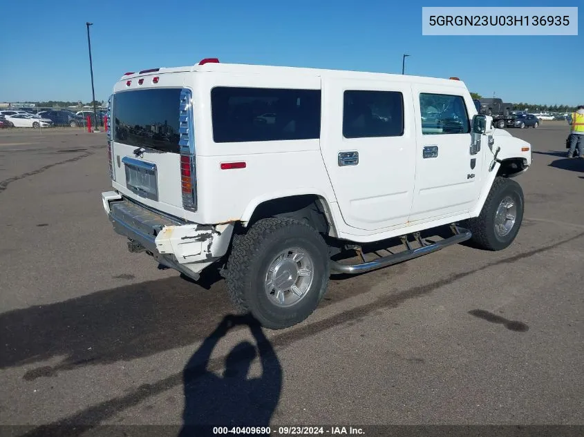 5GRGN23U03H136935 2003 Hummer H2