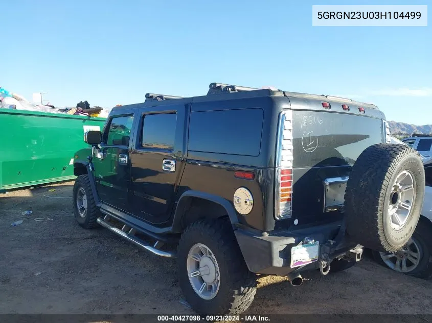 5GRGN23U03H104499 2003 Hummer H2