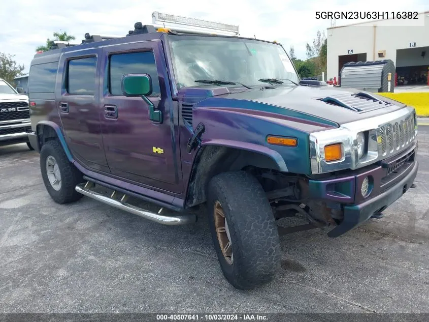 5GRGN23U63H116382 2003 Hummer H2