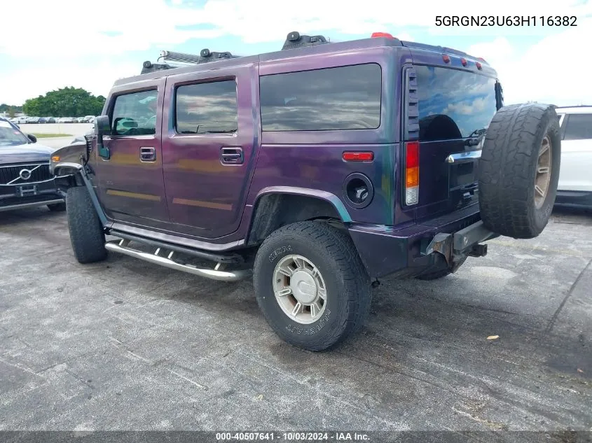 5GRGN23U63H116382 2003 Hummer H2