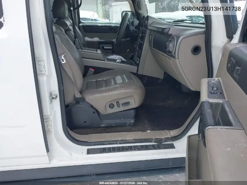 2003 Hummer H2 VIN: 5GRGN23U13H141738 Lot: 44242620