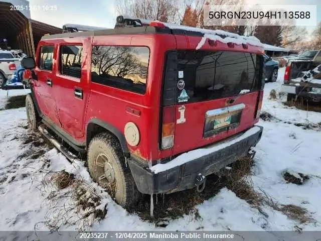 5GRGN23U94H113588 2004 Hummer H2