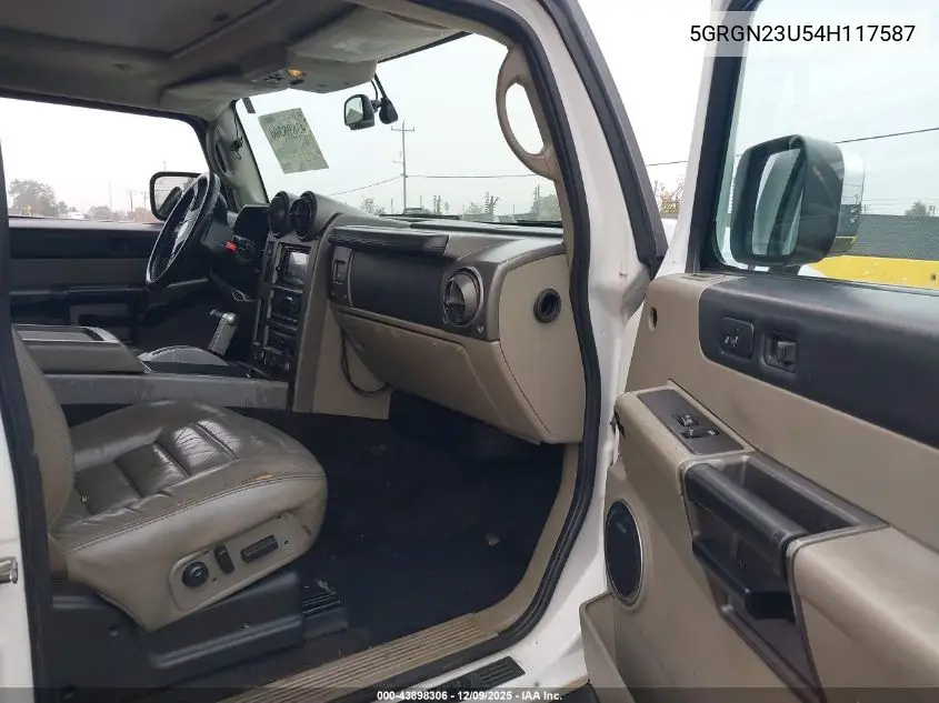 5GRGN23U54H117587 2004 Hummer H2