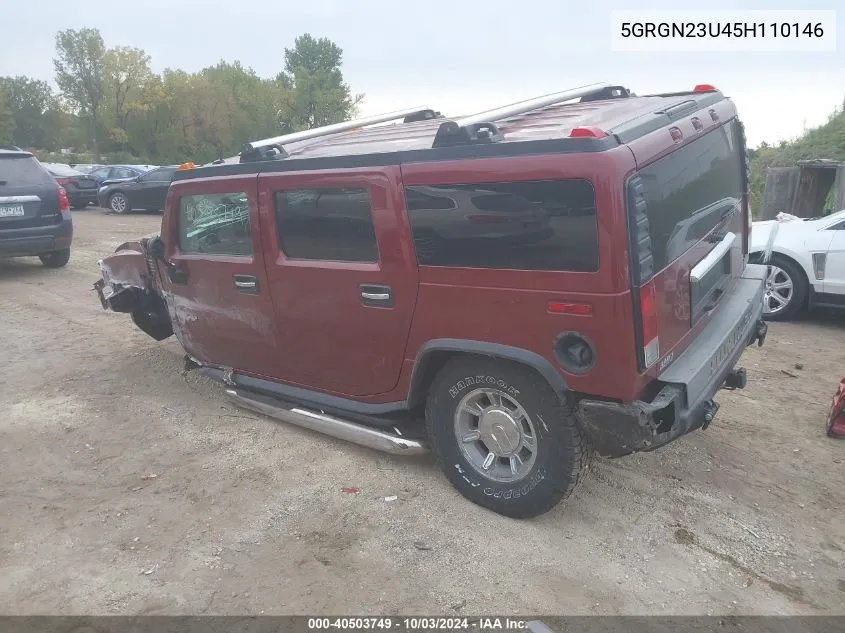 5GRGN23U45H110146 2005 Hummer H2 Suv