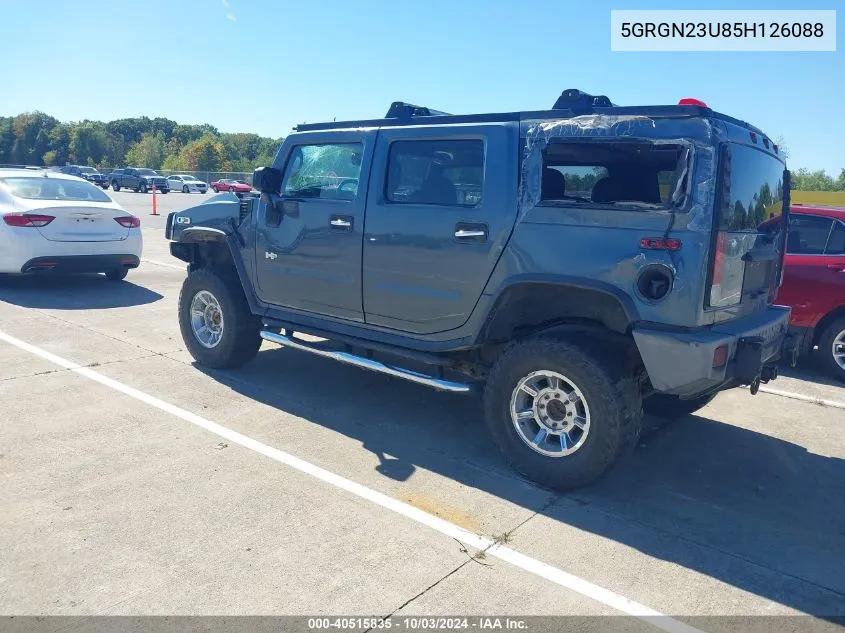 5GRGN23U85H126088 2005 Hummer H2 Suv