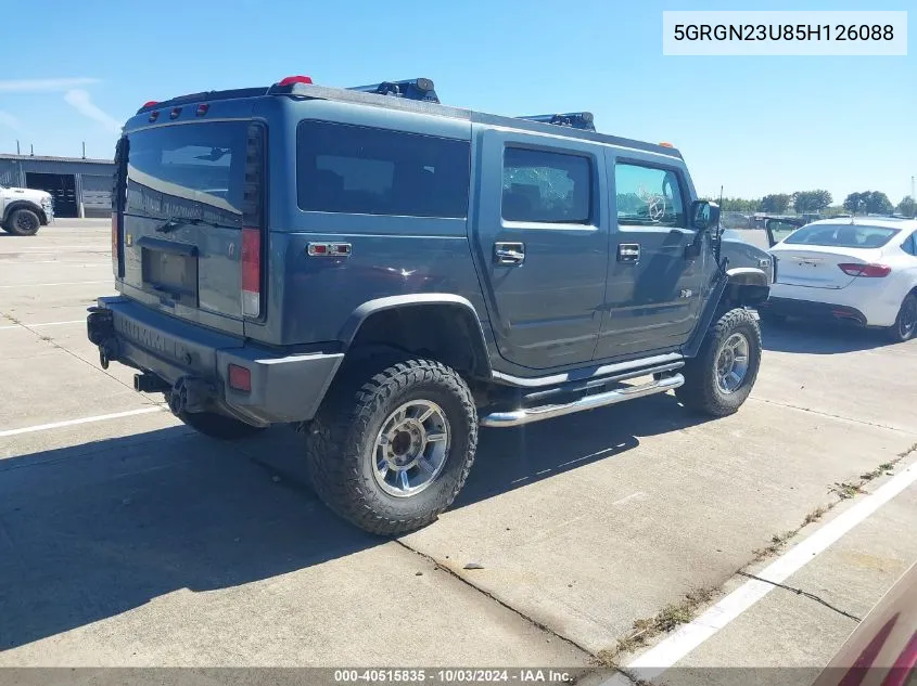 5GRGN23U85H126088 2005 Hummer H2 Suv