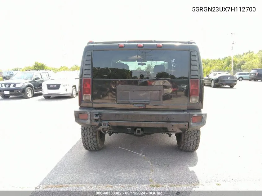 5GRGN23UX7H112700 2007 Hummer H2