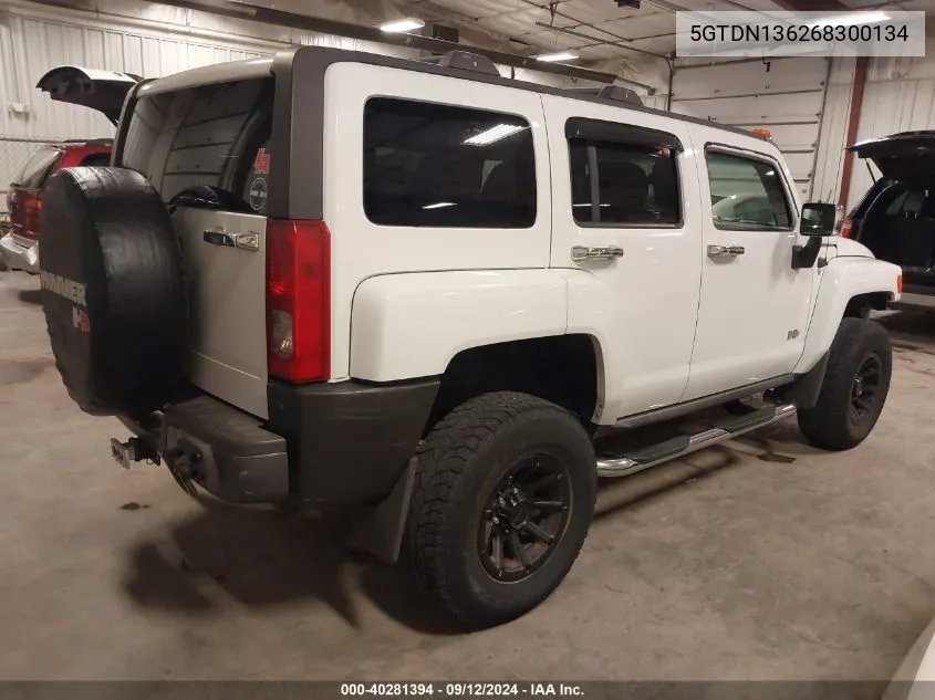 5GTDN136268300134 2006 Hummer H3 Suv