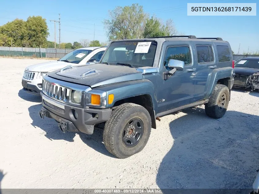 5GTDN136268171439 2006 Hummer H3 Suv