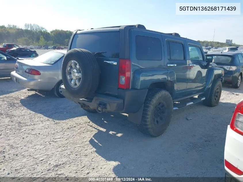 5GTDN136268171439 2006 Hummer H3 Suv