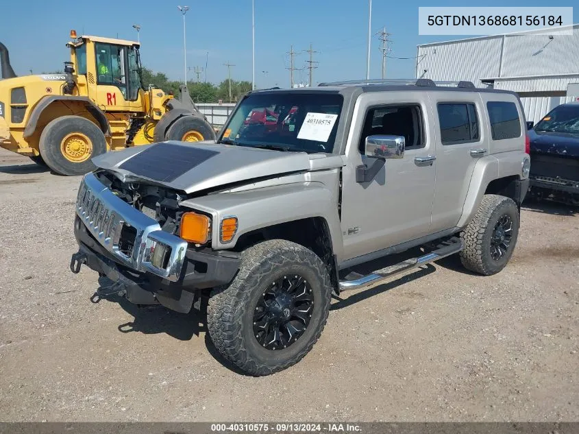 5GTDN136868156184 2006 Hummer H3 Suv