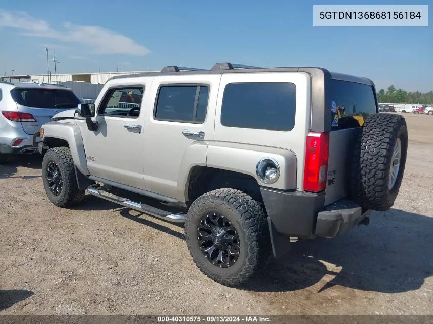 5GTDN136868156184 2006 Hummer H3 Suv