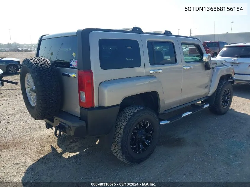 5GTDN136868156184 2006 Hummer H3 Suv