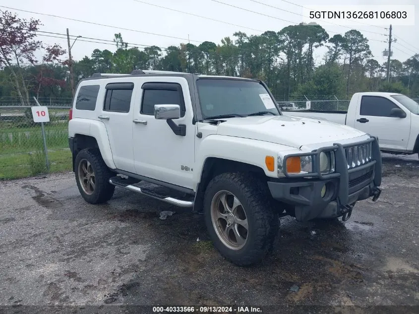 5GTDN136268106803 2006 Hummer H3 Suv