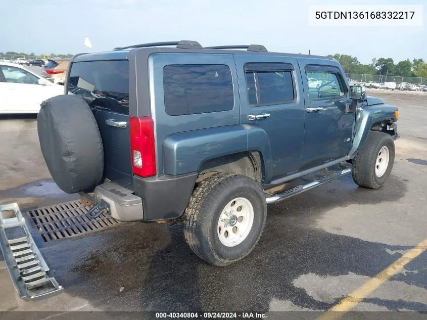 5GTDN136168332217 2006 Hummer H3 Suv