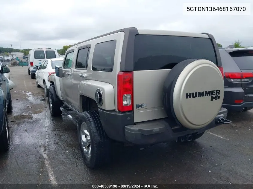 5GTDN136468167070 2006 Hummer H3 Suv