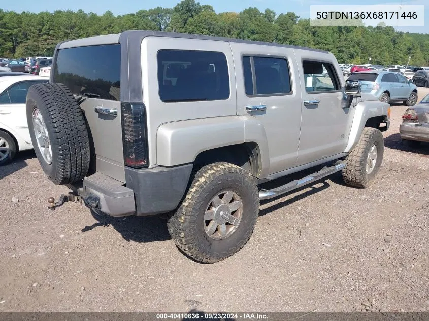 5GTDN136X68171446 2006 Hummer H3 Suv