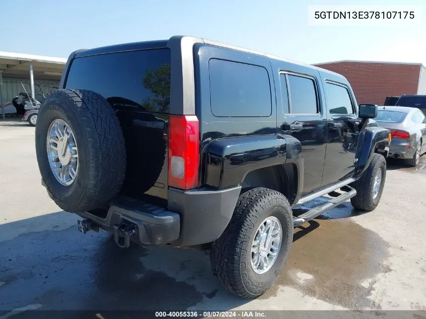 5GTDN13E378107175 2007 Hummer H3 Suv