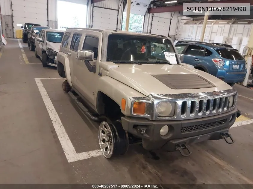 5GTDN13E678219498 2007 Hummer H3 Suv