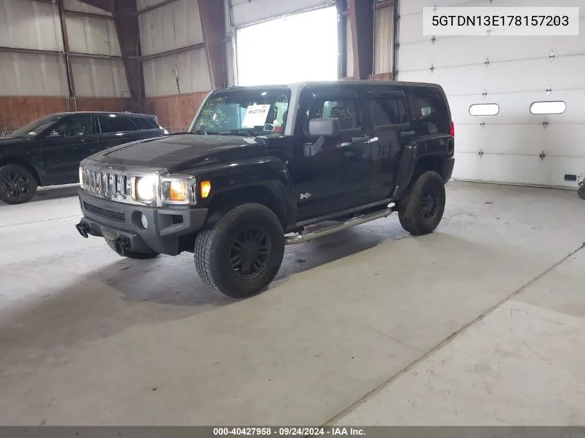 5GTDN13E178157203 2007 Hummer H3 Suv