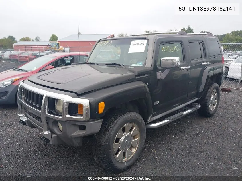 5GTDN13E978182141 2007 Hummer H3 Suv