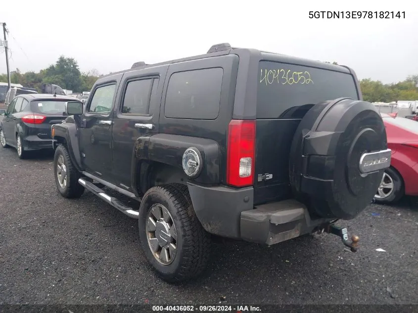 5GTDN13E978182141 2007 Hummer H3 Suv