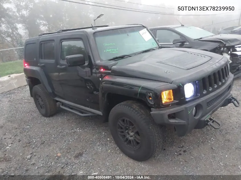 5GTDN13EX78239950 2007 Hummer H3 Suv