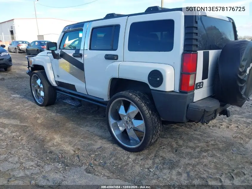 5GTDN13E578176725 2007 Hummer H3 Suv