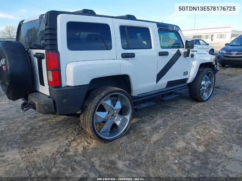 5GTDN13E578176725 2007 Hummer H3 Suv