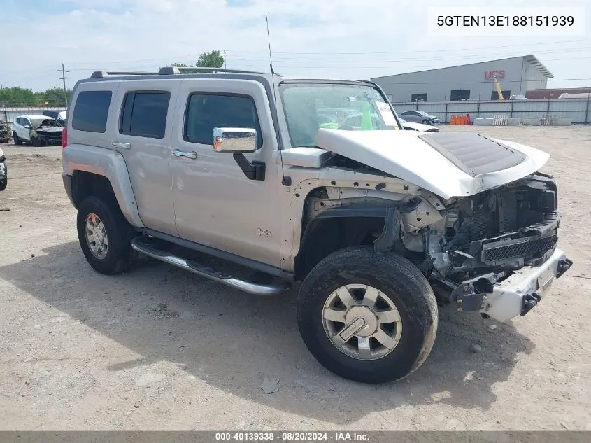 5GTEN13E188151939 2008 Hummer H3