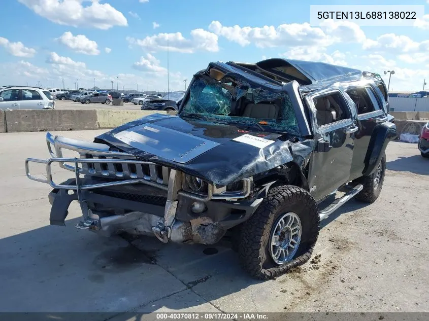 5GTEN13L688138022 2008 Hummer H3 Suv Alpha