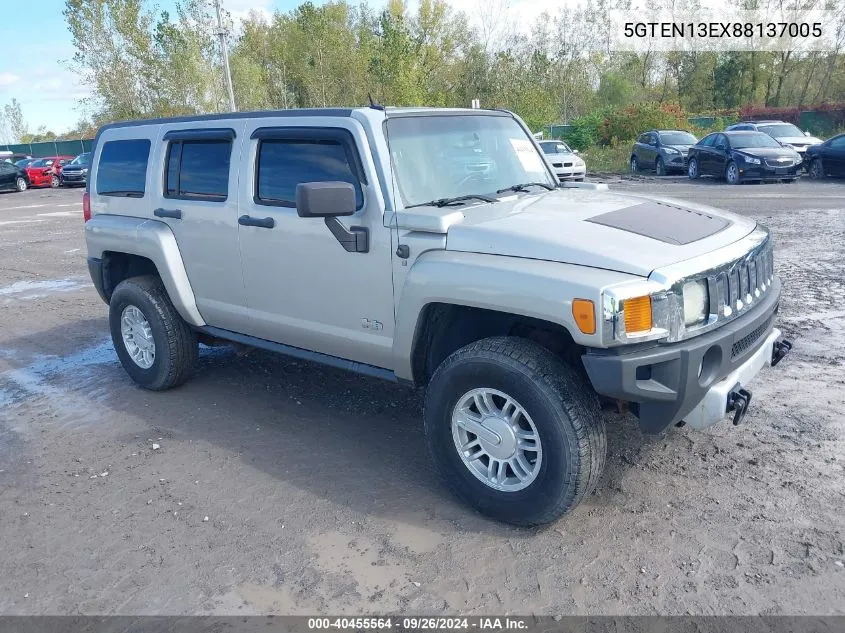 5GTEN13EX88137005 2008 Hummer H3 Suv