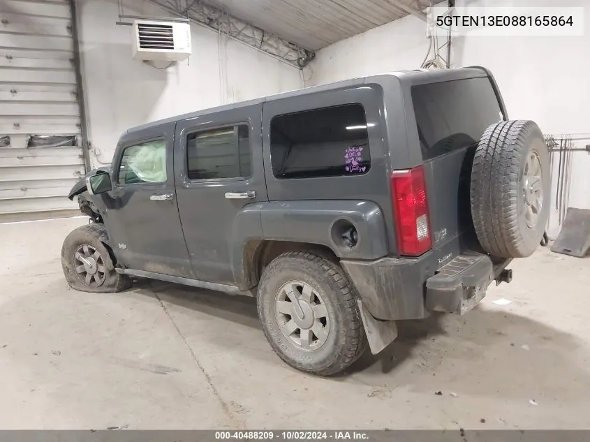 5GTEN13E088165864 2008 Hummer H3 Suv