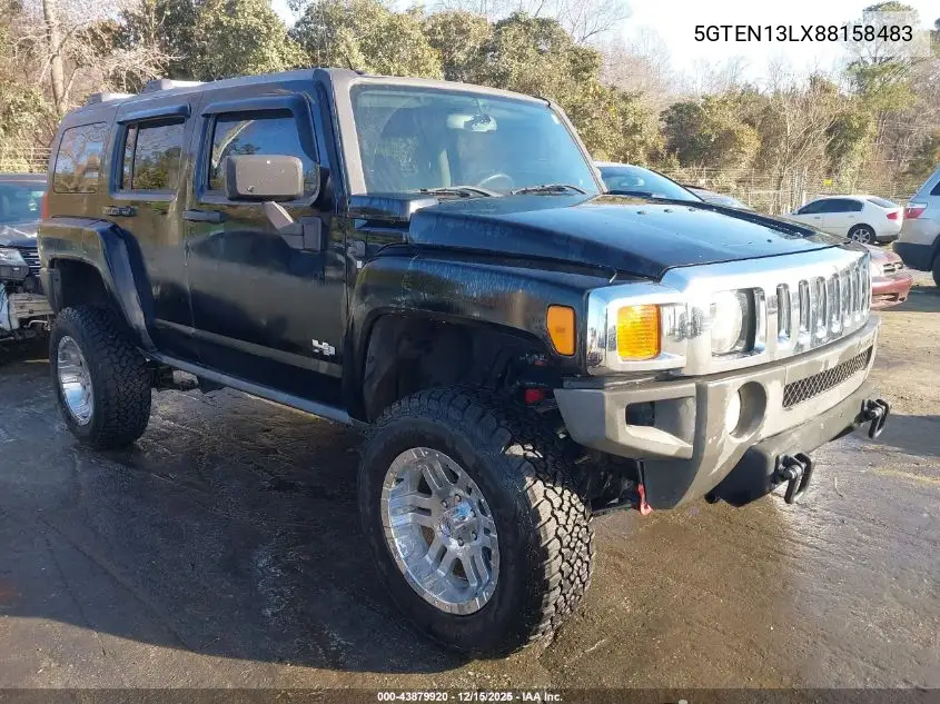 5GTEN13LX88158483 2008 Hummer H3 Suv Alpha