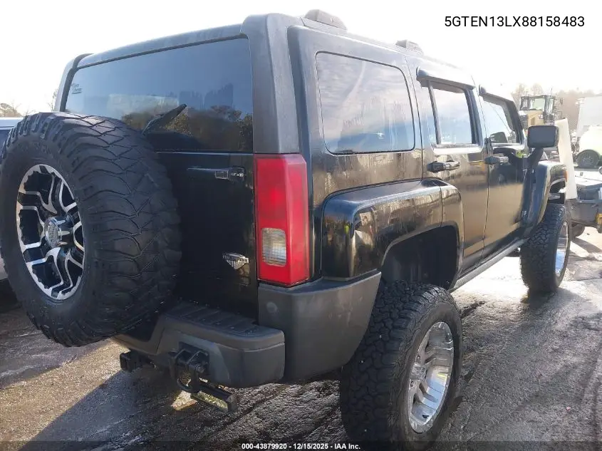 5GTEN13LX88158483 2008 Hummer H3 Suv Alpha