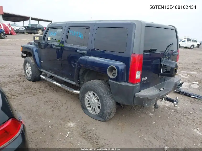 5GTEN13E488162434 2008 Hummer H3 Suv