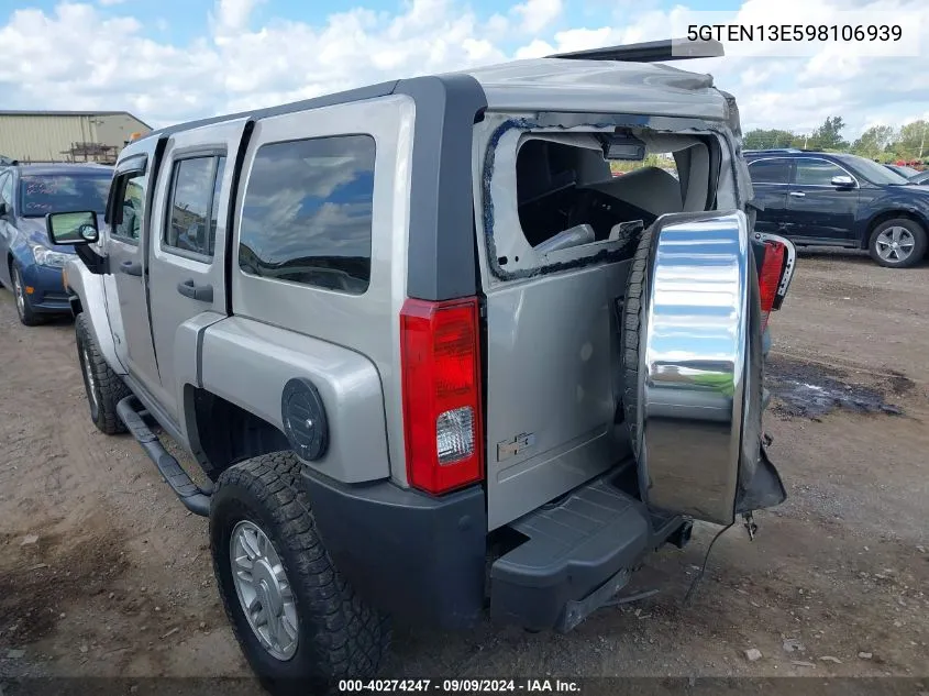 5GTEN13E598106939 2009 Hummer H3 Suv