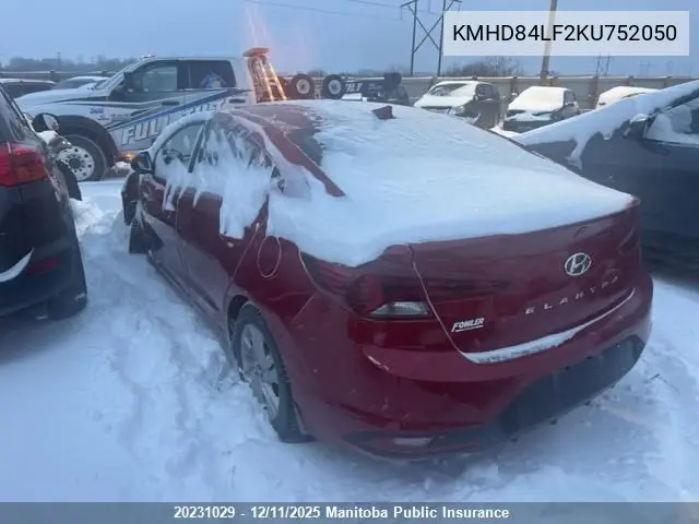 KMHD84LF2KU752050 2019 Hyundai Elantra Preferred Preferred