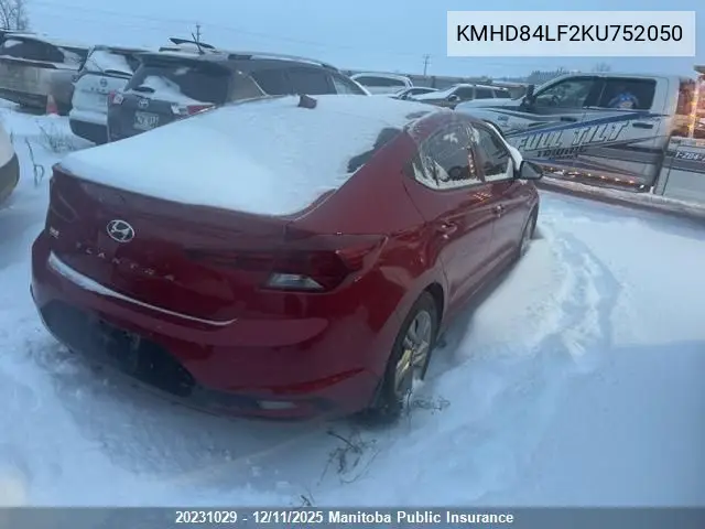 KMHD84LF2KU752050 2019 Hyundai Elantra Preferred Preferred